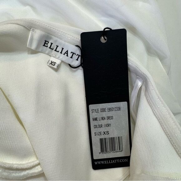 NEW Elliatt Linda Strapless Mini Dress Ivory Size Extra Small - Picture 6 of 9